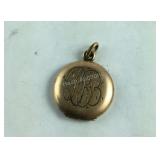 Engraved locket pendant