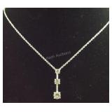 Sterling silver necklace 18in