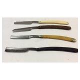 Four straight razors