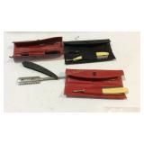 Four Durham straight razors