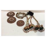 Beaded bracelet and ornaments