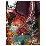 Costume jewelry in flat