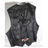 Harley-Davidson leather vest, no size and some