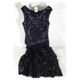 Donna Morgan sequin deep blue gown, size 12,