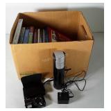 Mixed group, books, Nikon Coolpix digital camera