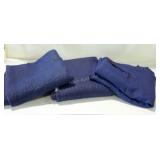 Three moving blankets, used condition, some holes