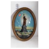 Reverse painting Statue of Liberty painting on
