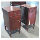 Pair of Side Cabinets, previously Vanity pieces,