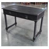 Writing Table, 2 drawers with lions face carved