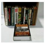 Box of books on WWII and U-boats.