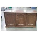 Server Console, French Style Paneled, doors to