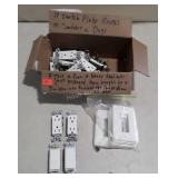 17 Switch Plate Covers, & 17 Switches + Plugs