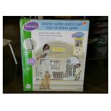 Summer brand top-of-stairs gate, extra wide, in