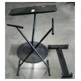 Three pieces. Two musical keyboard stands only