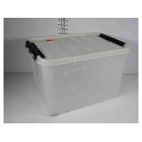Clearview small storage tote with lid