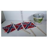 Budlight lime galvanized bucket and 3 small