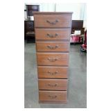 Seven drawer lingerie chest. 18"×15"×52".