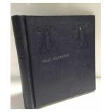 Partial USA stamp album book, with unused stamp