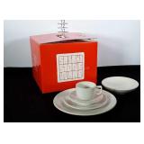 Saski Stoneware dish set in original box.  20