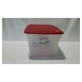 STERILITE 58 quart tote with lid.