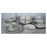 Corelle by Corning Ivy dish set, setting for 8.