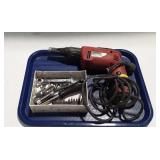 Hilti kwik driver, powers up, bits