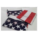 3 USA flags, size unknown new in package