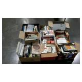 Books. Several boxes of assorted titles, a