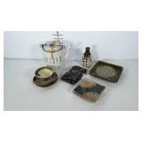 Asian Style Decor, includes Small Vase, Teapots,