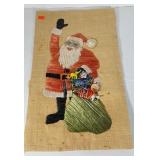 Vintage Santa wall hanging, unique decoration