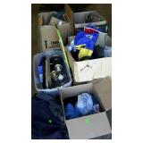 Clothing, Martial arts  bag and vest, lamps,