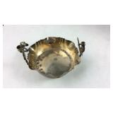 Sterling silver salt dip cellar with knight and