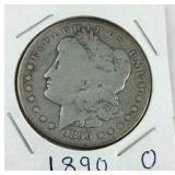 1890 O Morgan Dollar