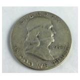 1954 S Franklin Half Dollar
