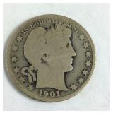 1901 Barber Half Dollar