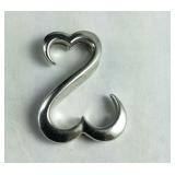 925 Sterling Large Open Heart Pendant