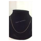 Plated  Hamsa Charm & Silver Necklace