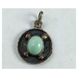 Sterling Silver Southwestern Style Green