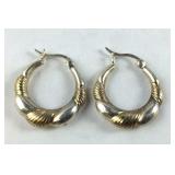 Gold & Silver Tone Hoop Earrings,