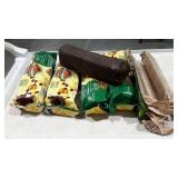 Assorted fireplace logs. Five coffee logs and 3