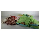 Textiles. Monkey towels, beach towel and table