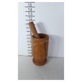 Wooden Mortar & Pestle