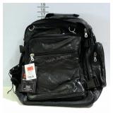 Genuine leather motorcycle backpack, new with