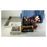 Christmas lot. Ornaments and tissue paper.