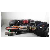 Baseball Equipment, includes 4 Helmets, 7