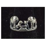 Size 8- Sterling silver lion ring 5.4g