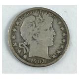 1903-S Barber Half Dollar