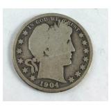 1904 Barber Half Dollar