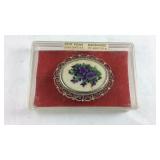 Sterling Silver Petit Point Handwork Handmade in