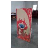 Ikea Furnishings Art Work, "Eye" Painting on wall